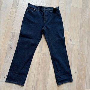 Madewell Dark Indigo Straight Jeans